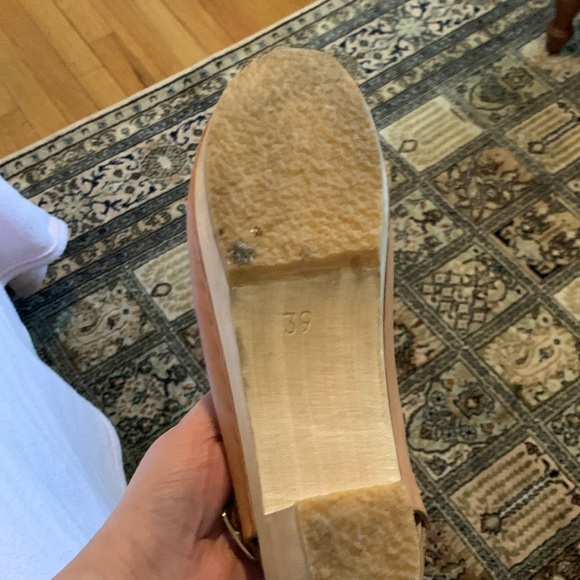 Bryr natural leather size 39 clog - Picture 3 of 4